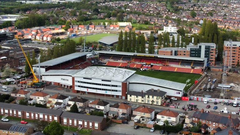 Wrexham’s Hollywood star owners unveil plans to expand ground