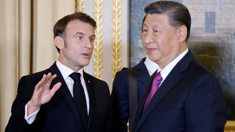 China's president Xi Jinping is currently on a tour of Europe. Pic: Reuters