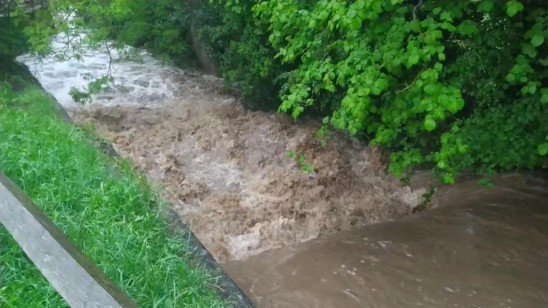 Severe flooding in North Yorkshire, following one fatality in a mudslide