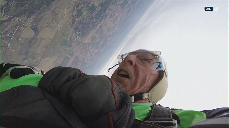 106-year-old breaks skydiving world record