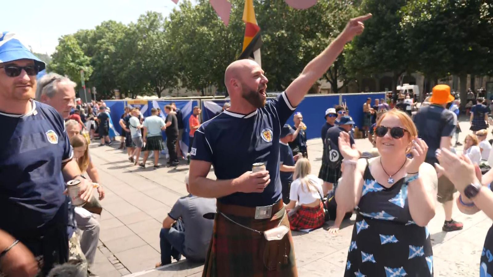 Euro 2024: Tartan Army parties ahead of Scotland-Hungary match | News ...