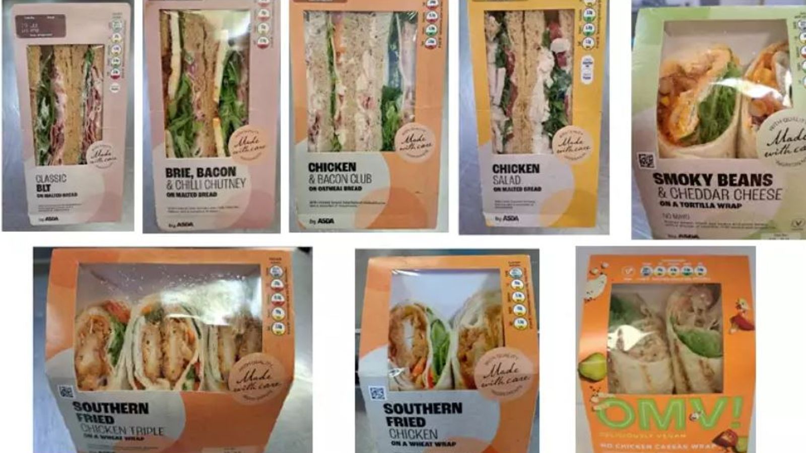 E.coli: Full list of products recalled by sandwich suppliers