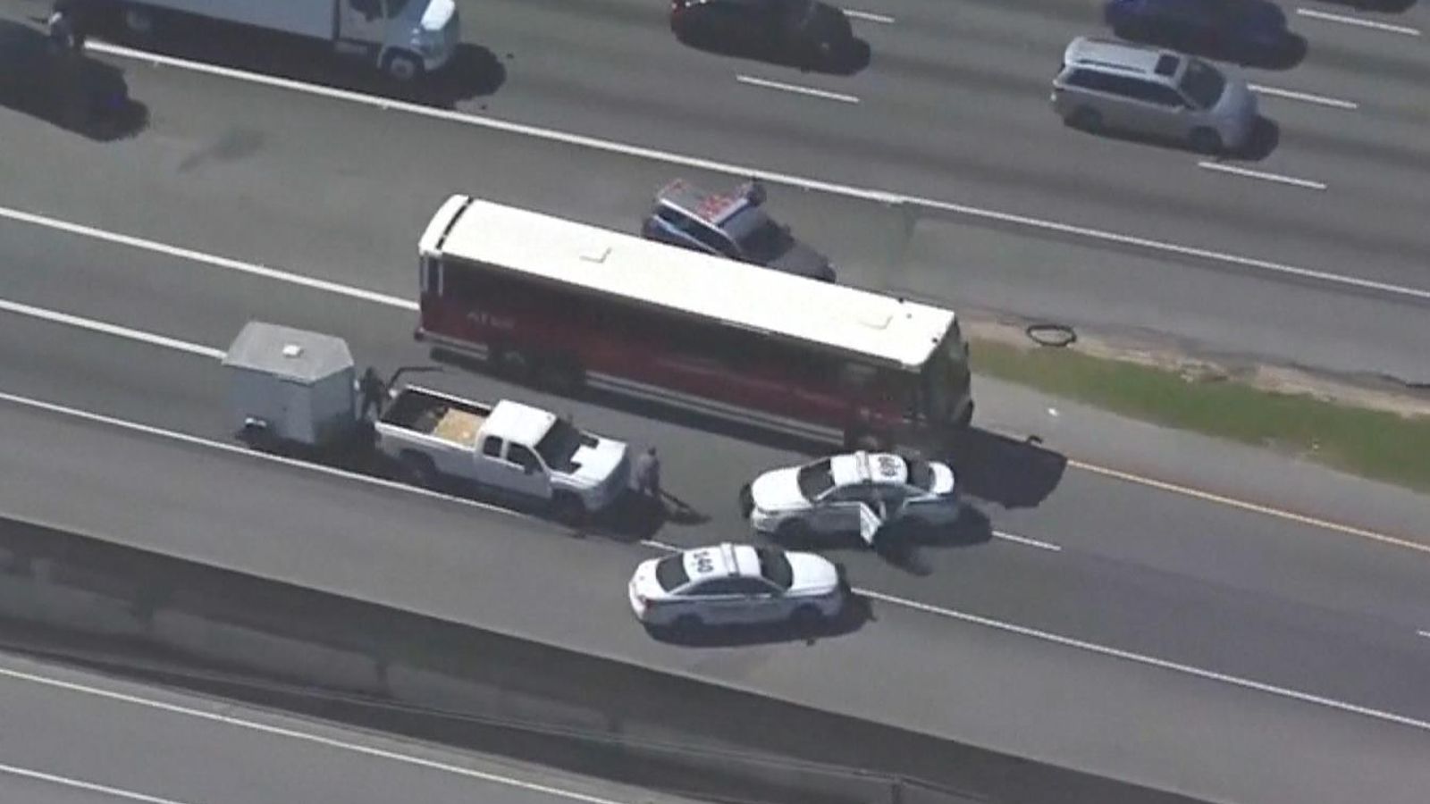 Atlanta: Police chase hijacked bus | US News | Sky News