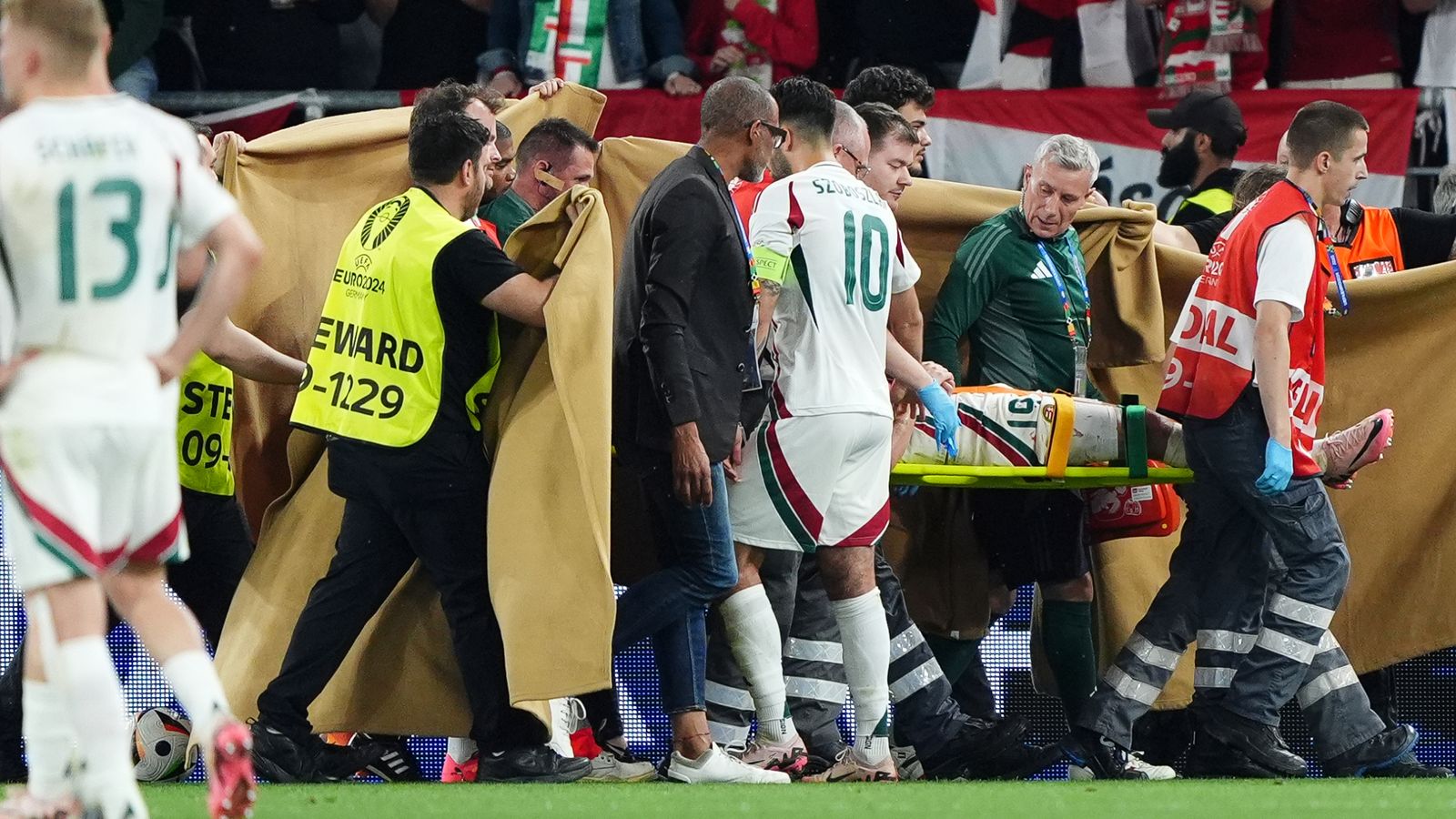 Euro 2024: UEFA says ‘no delay’ in treating injured Hungary player Barnabas Varga after criticism