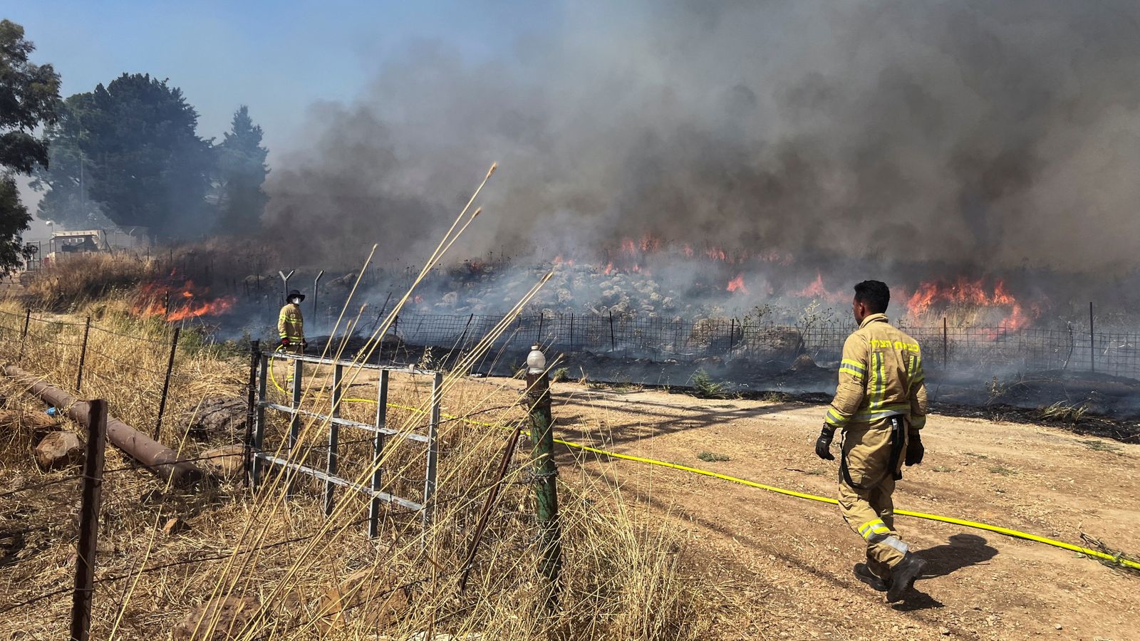 Israel-Hamas war latest: IDF launches strikes in Lebanon after Hezbollah fires scores of rockets at Israel – amid fears of escalation