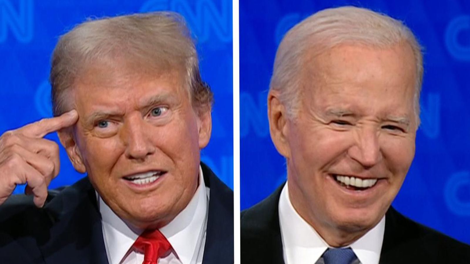 Joe Biden and Donald Trump Highlights from the first 2025 presidential