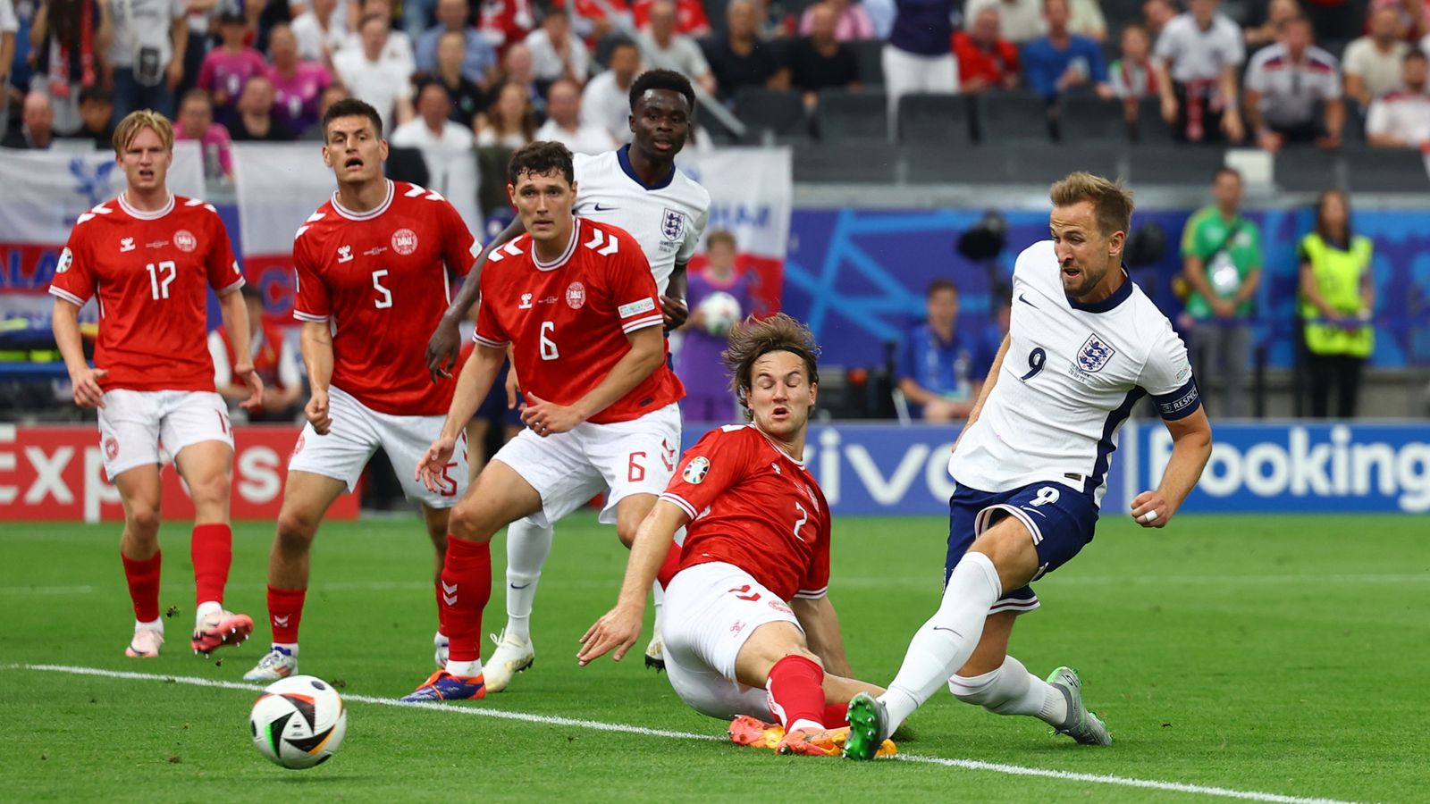 Euro 2024: 'Disorientated' England draw 1-1 against Denmark after squandering early lead