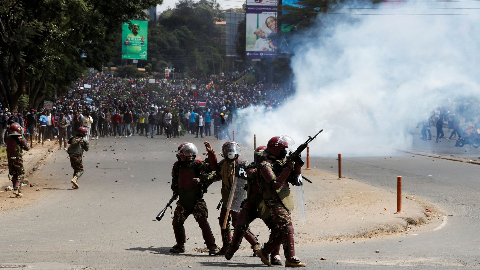 Kenya protesters 'shot dead' and fires started in parliament after controversial tax bill passes