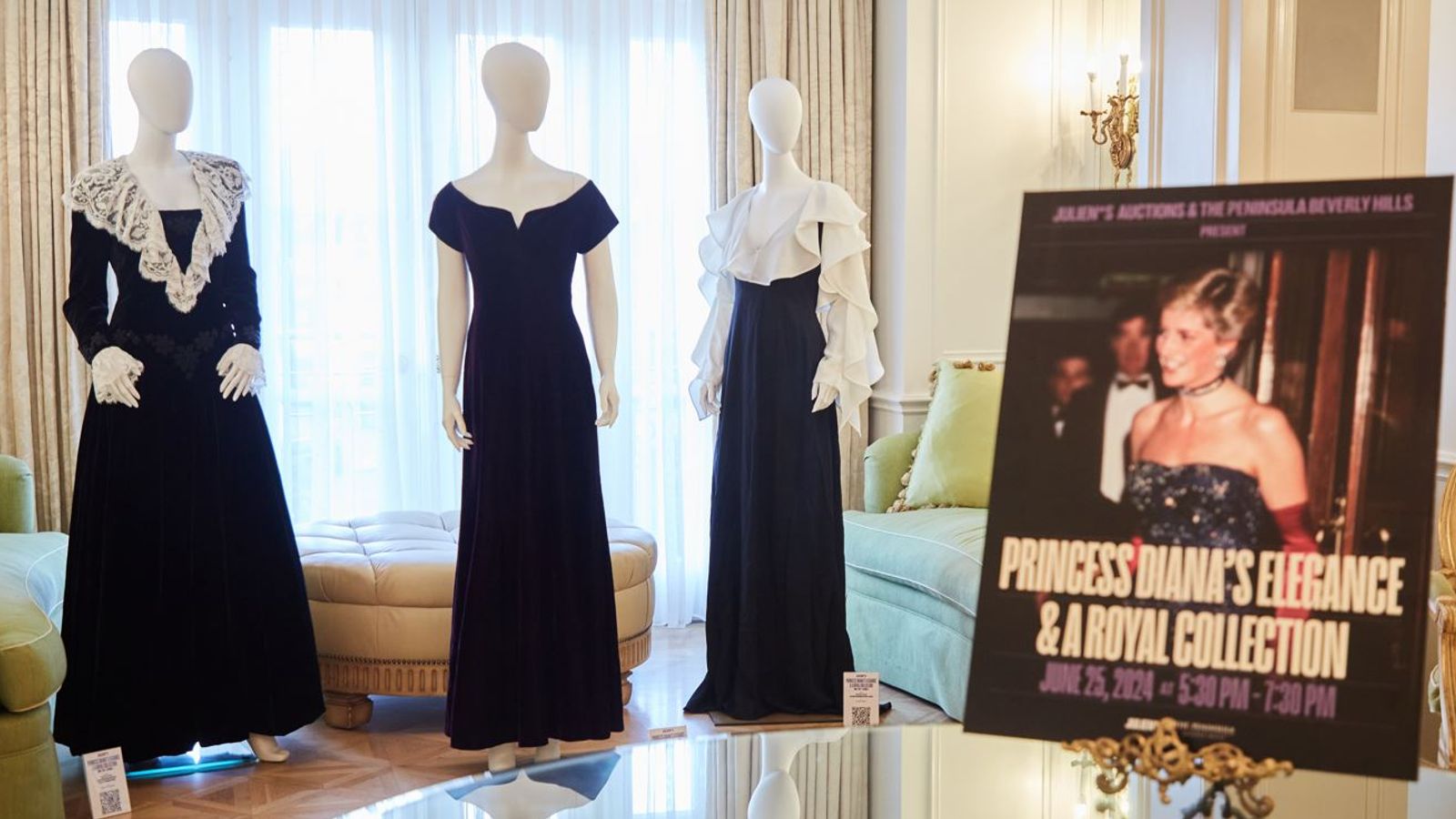 Princess Diana's gowns expected to fetch £630,000 at Los Angeles