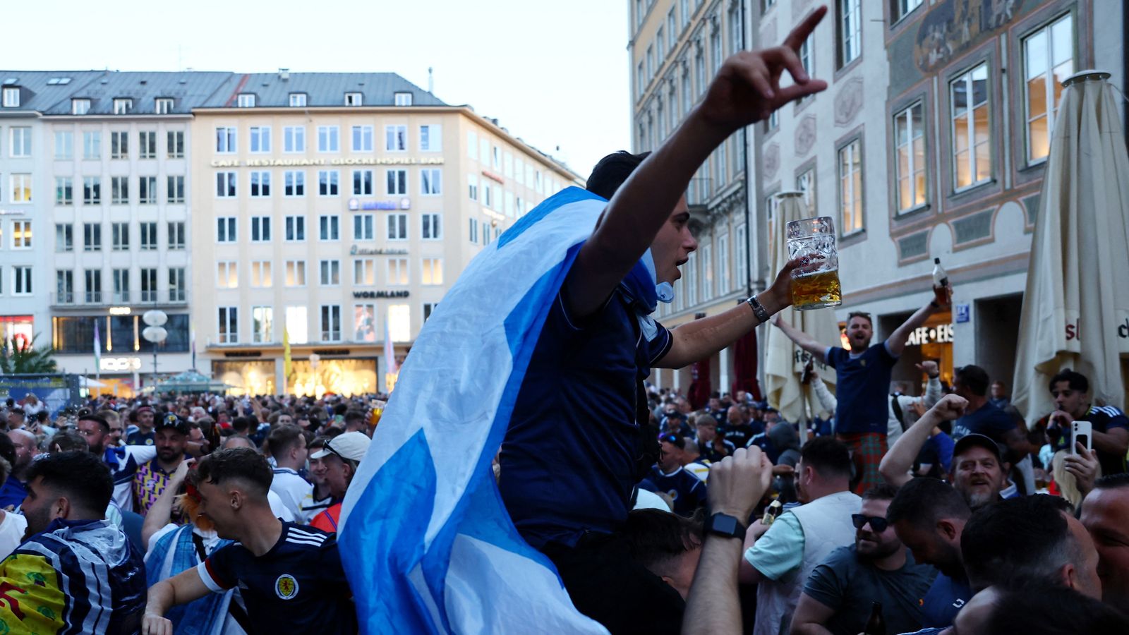 Scots party in Munich ahead of Euro 2024's opening game against Germany