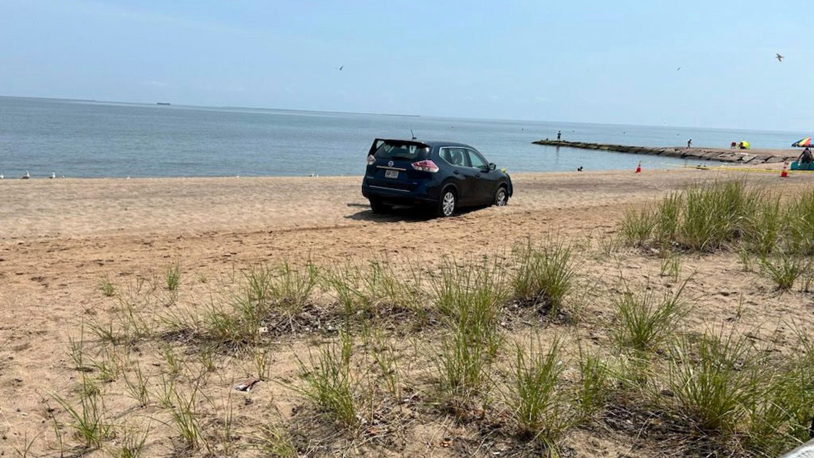 Father ‘trying to drown children’ at Connecticut beach detained by police