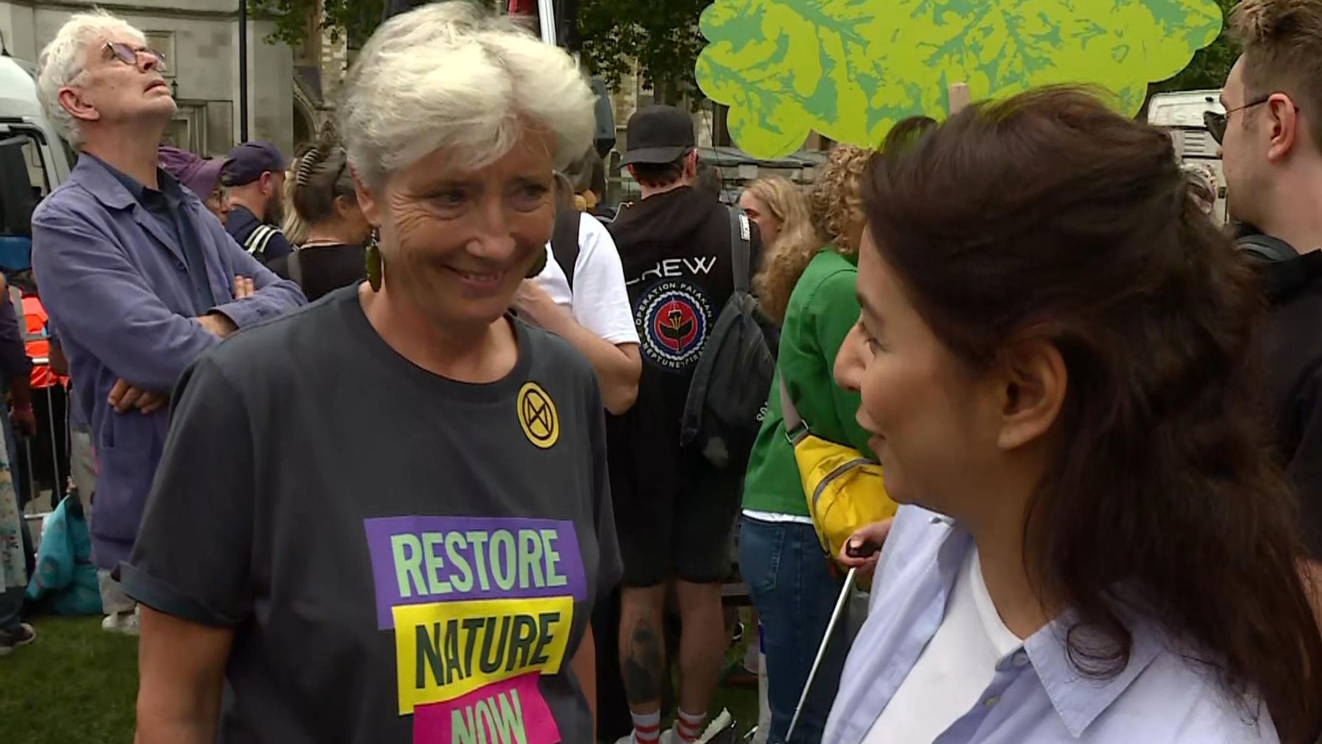 Emma Thompson backs Just Stop Oil at London protest
