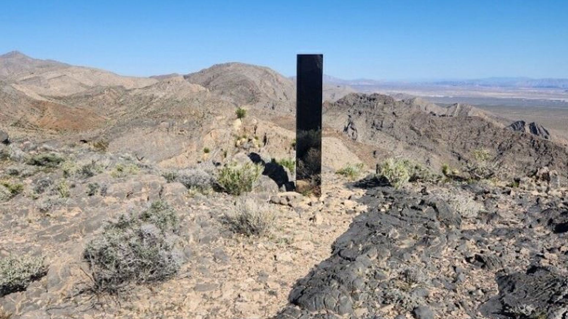 Mysterious monolith discovered in desert near Las Vegas
