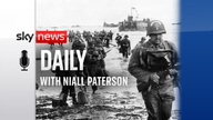 FILE PHOTO: U.S. reinforcements land on Omaha beach during the Normandy D-Day landings near Vierville sur Mer, France, on June 6, 1944 in this handout photo provided by the U.S. National Archives. Cpt Herman Wall/U.S. National Archives/Handout via Reuters/File Photo