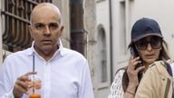 Ajay Hinduja (L) and his wife Namrata arrive at court in Geneva. Pic: Salvatore di Nolfi/EPA-EFE/Shutterstock