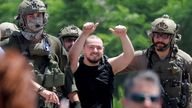 Pic: Reuters
Almog Meir Jan, a released hostage reacts, after the military said that Israeli forces have rescued four hostages alive from the central Gaza Strip on Saturday, in Ramat Gan, Israel June 8, 2024. REUTERS/Marko Djurica