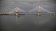 The Arthur Ravenel Jr Bridge: Pic: AP Photo/Matt Rourke