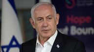 Benjamin Netanyahu. Pic: Reuters
