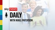 Rishi SUnak at the Conservative manifesto launch