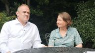 Sir Ed Davey and his wife Emily Gasson