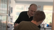 Ed Davey appeared in a Lib Dem campaign broadcast with his son. Pic: Liberal Democrats/Youtube