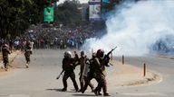 Thousands protested in the capital Nairobi. Pic: Reuters
