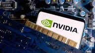 FILE PHOTO: A smartphone with a displayed NVIDIA logo is placed on a computer motherboard in this illustration taken March 6, 2023. REUTERS/Dado Ruvic/Illustration/File Photo