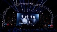 Pearl Jam's 32nd Annual Rock & Roll Hall of Fame Induction Ceremony. Pic: Reuters