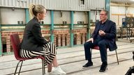 Labour leader Sir Keir Starmer with Sky's Sophy Ridge on Thursday