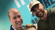 Prince William and Travis Kelce Pic: Taylor Swift/Instagram