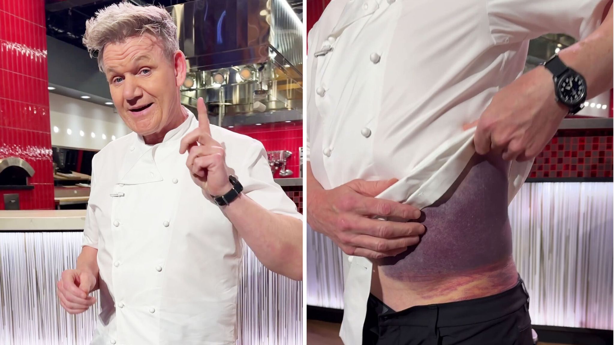 Gordon Ramsay says he's 'lucky to be alive' after bike accident - and thanks  his helmet | Ents & Arts News | Sky News