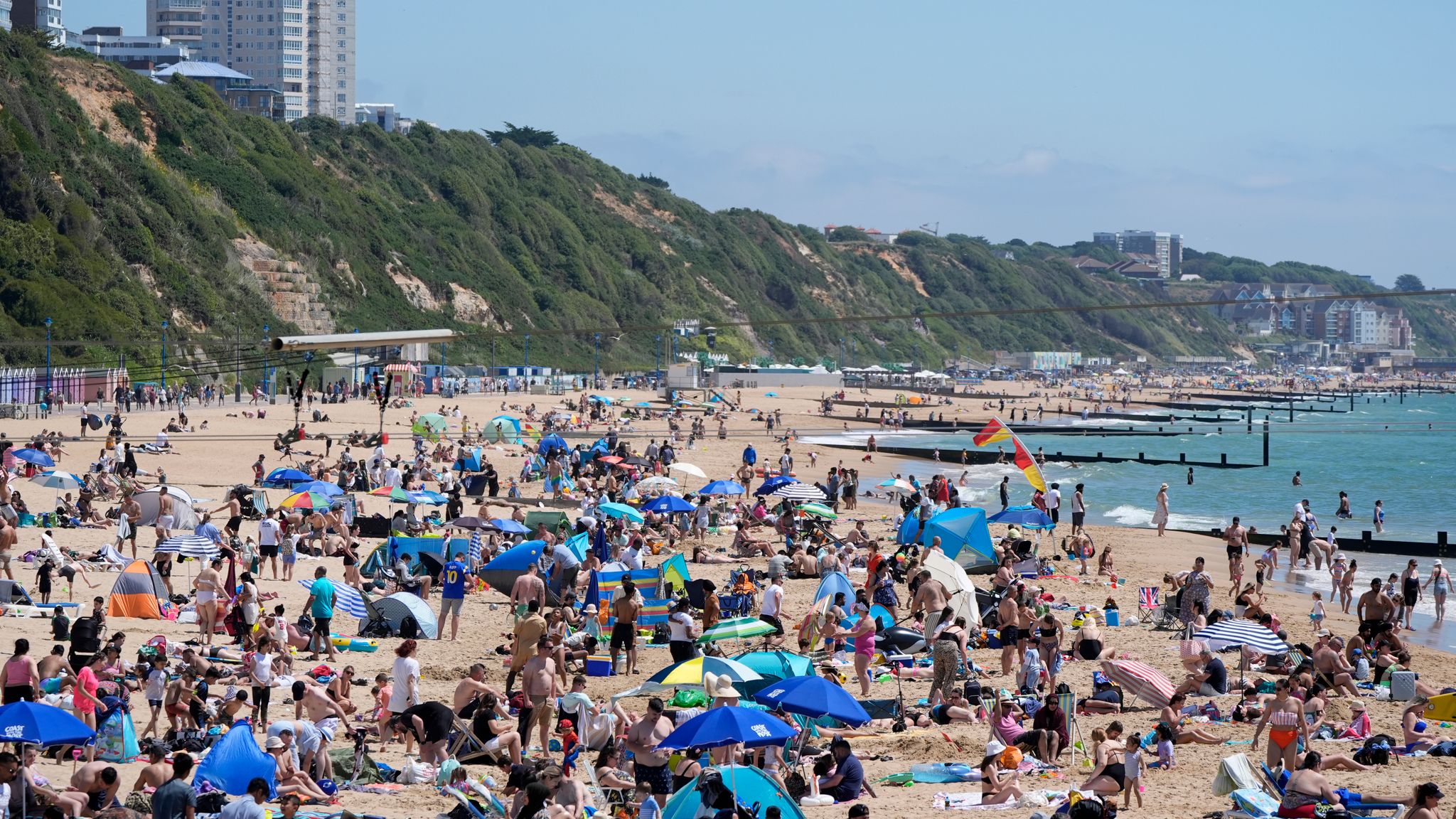 Swimmer found after going missing in water off Bournemouth Beach | UK ...