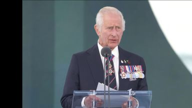 King Charles speaks at D-Day memorial event
