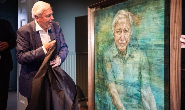 King Charles portrait painter unveils new work of Sir David ...