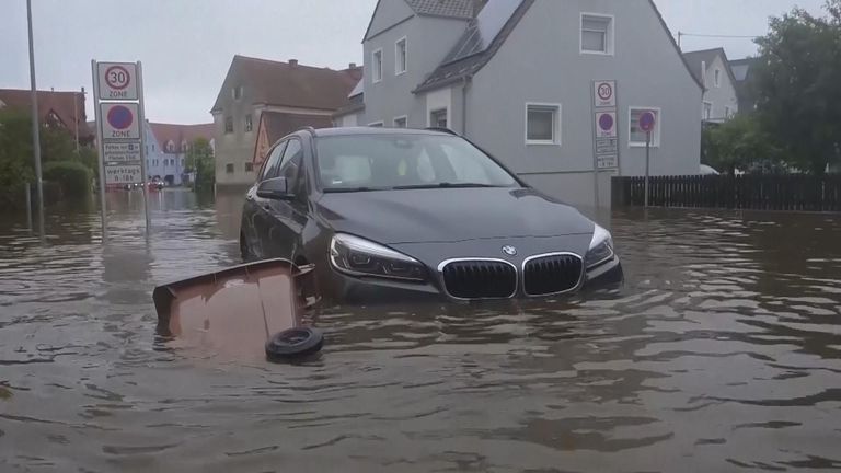 At least one dead after severe floods in Bavaria