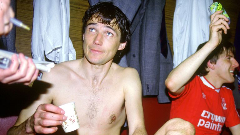 Alan Hansen celebrates after winning the championship title in 1988.
Pic: Reuters