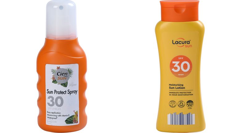 Lidl and Aldi sunscreens fared much better. Pic: Which?