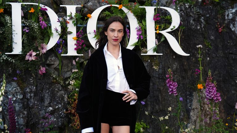 Alexa Chung attends the Dior Cruise 2025 show at Drummond Castle, Perthshire. Picture date: Monday June 3, 2024.