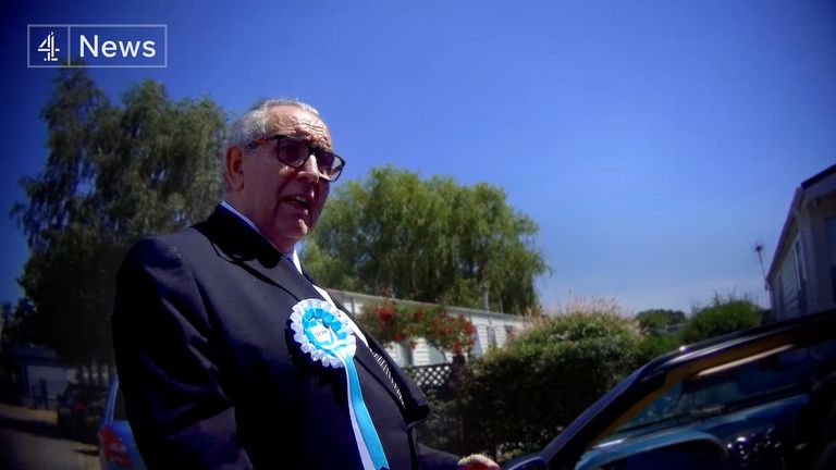 Reform UK activist Andrew Parker. Pic: Channel 4