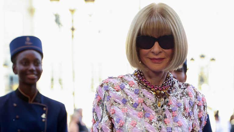 Pic: Reuters
Anna Wintour poses during a photocall for the Vogue World fashion show celebrating fashion and sports, one month before the Paris 2024 Olympic Games, at Place Vendome in Paris, France, June 23, 2024. REUTERS/Johanna Geron

