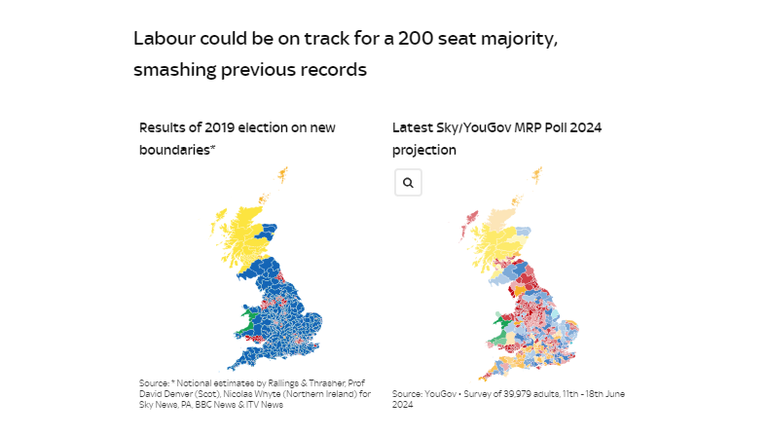 Labour could be on track for a 200 seat majority