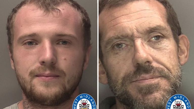 Brian Pitts (left) and Lee Lloyd. Pic: West Midlands Police