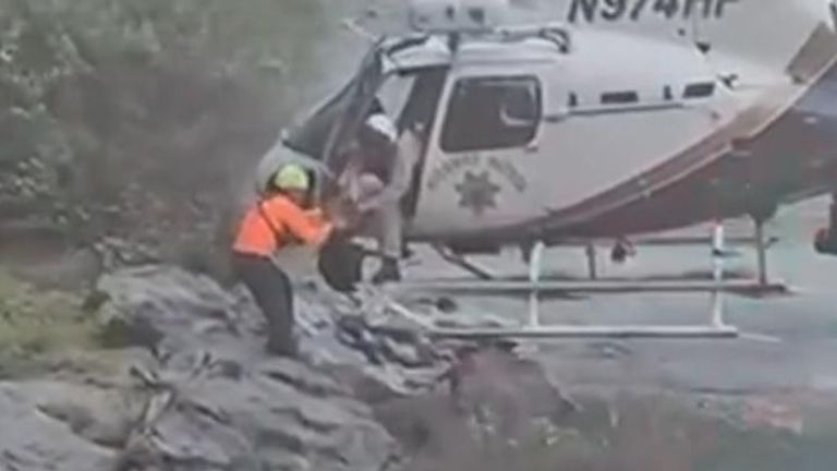 Abducted child rescued by helicopter in California
