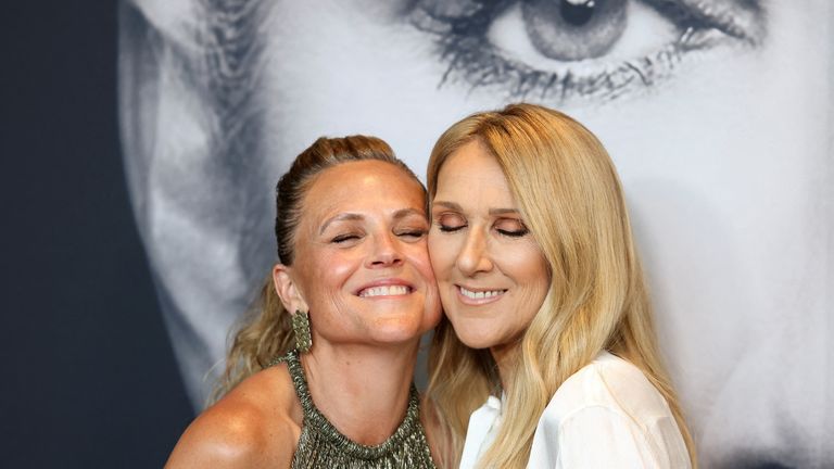 Director Irene Taylor and Celine Dion photographed at the premiere of I Am: Celine Dion in New York City.  Photo: Reuters/Andrew Kelly