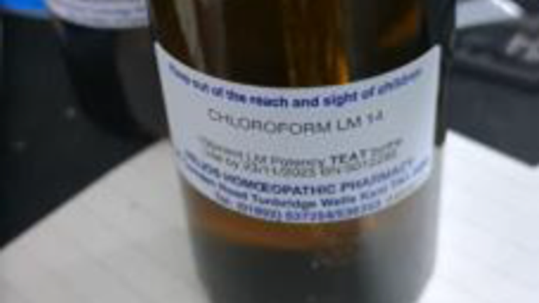 Two bottles of chloroform were found by police. Pic: CPS