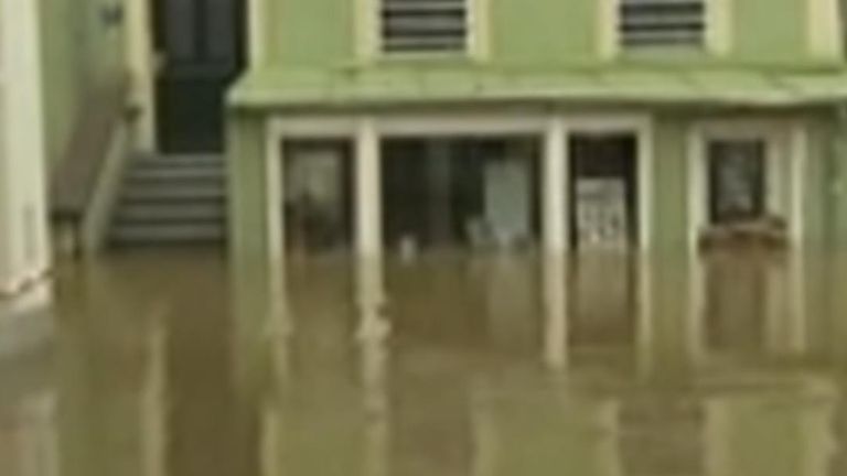 River Danube floods the city of Passau in Germany