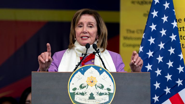 Democratic former House Speaker Nancy Pelosi. Pic: AP