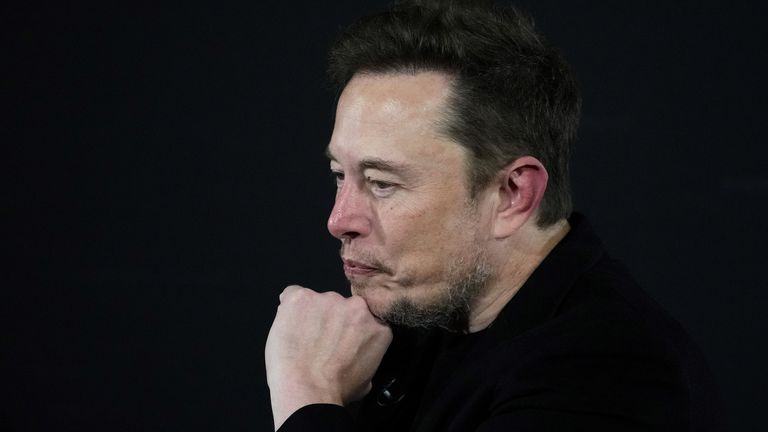 Elon Musk. Pic: PA