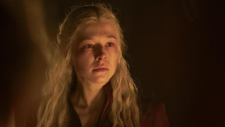 Emma D'Arcy as Rhaenyra Targaryen in series two of House Of The Dragon. Pic: Sky UK/HBO
