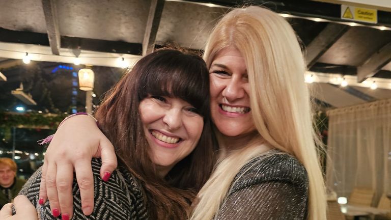 Emma Lorenz (L) says had her half-sister Carly not been turned away for NHS predictive testing, doctors may have caught their cancers earlier. Pic: Emma Lorenz